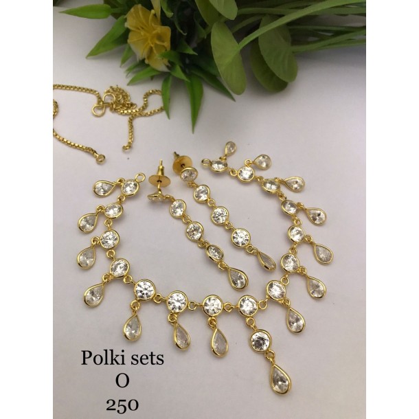 Real pearl necklace set 