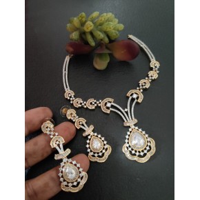 American Diamond Necklace Set