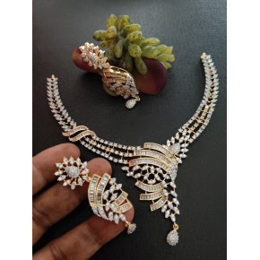 American Diamond Necklace Set