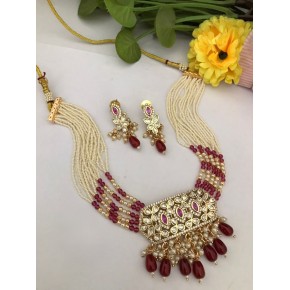 Kundan Choker Necklace Set
