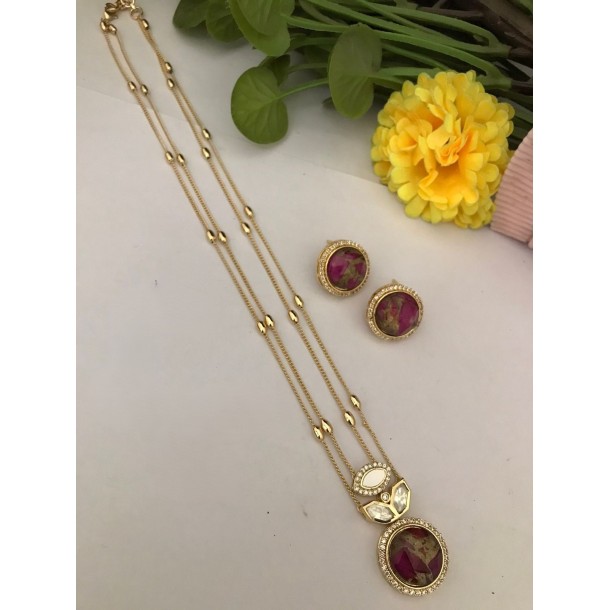 Kundan Pendant Set