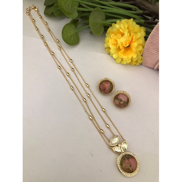 Kundan Pendant Set