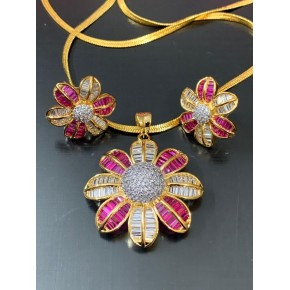 Diamond and Ruby Fusion Set