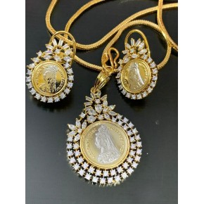 Ginni Pendant Set With Chain