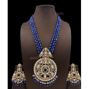 Moissanite Polki Heavy Long Set