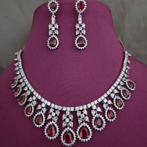 American diamond necklace set